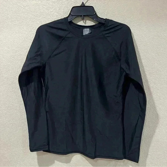 VOLCOM Black Simply Solid Long Sleeve Rashguard Swim Top Women’s Size XL. - Picture 2 of 14